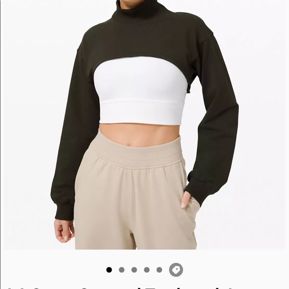 NWOT Lululemon LA super crop turtleneck
